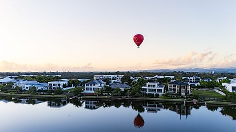 Watch the sun come up from a hot air balloon